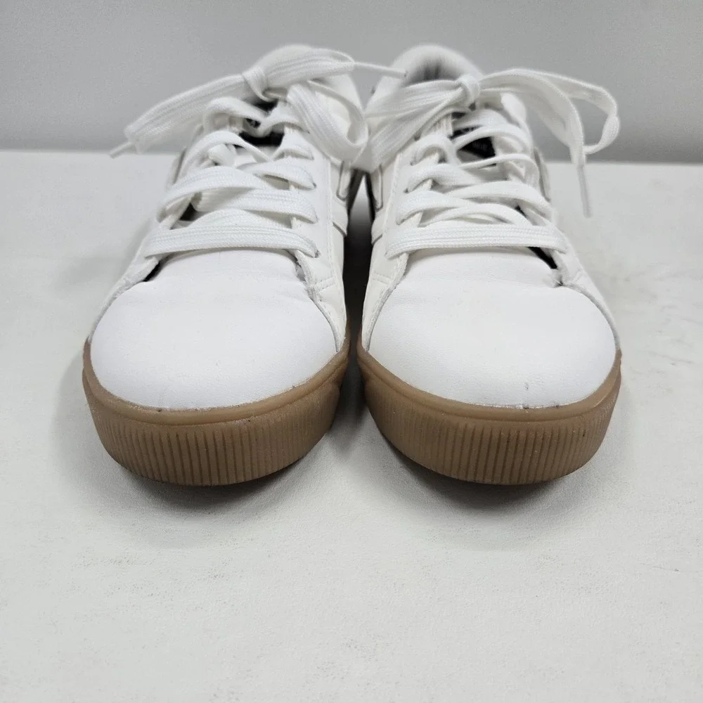 Ryka Viv Next Court Lace Up Inspired Women's‎ Sneakers White Faux Leather 5.5M